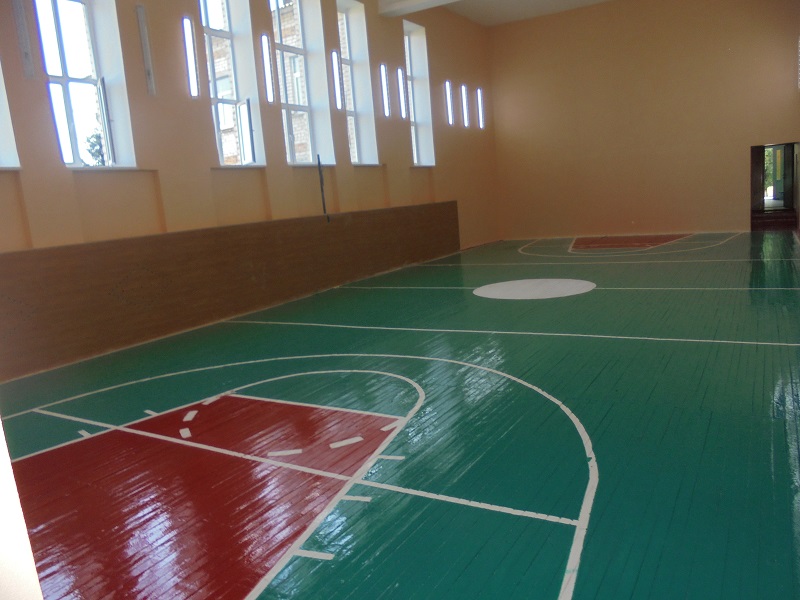 Спортивный зал после капитального ремонта